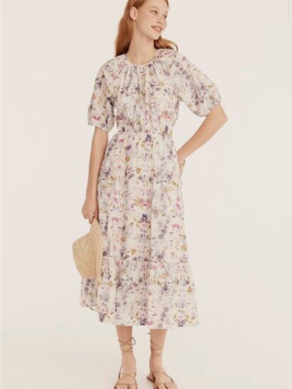 NWT Jcrew x flora obscura open-back dress 10